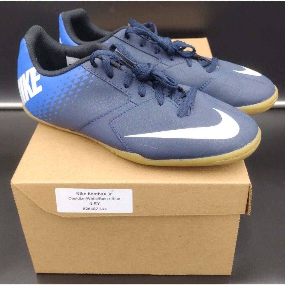 Nike BombaX Kids' Indoor Soccer Futbol Shoes Sneakers Trainers Size 4.5Y